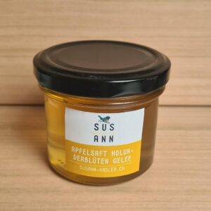 Apfelsaft Holunderblueten Gelee