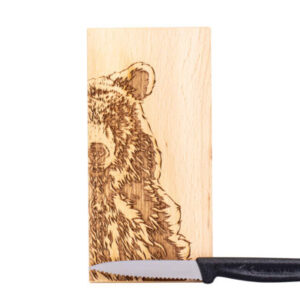 Messerbrett Braunbaer